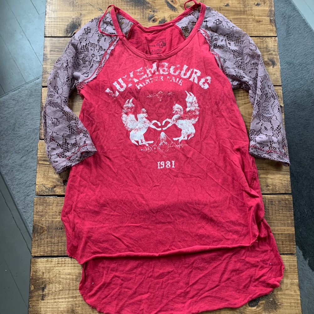 Free People Baseball Tee